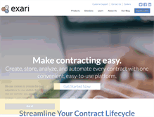 Tablet Screenshot of exari.com